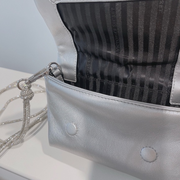 Victoria's Secret Metallic Silver Crossbody Bag - Picture 3 of 4